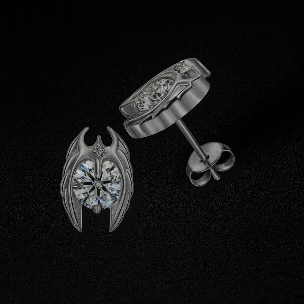 Moissanite Angel Earrings