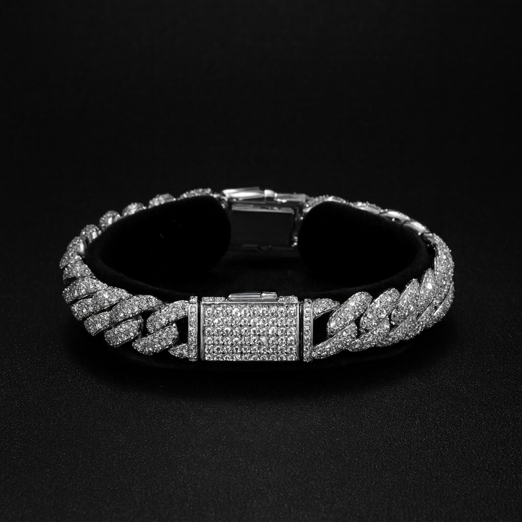 Moissanite Cuban Link Chain