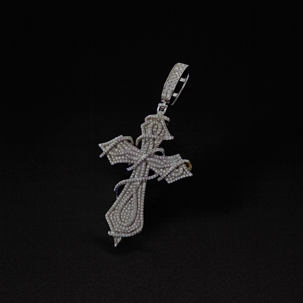 Moissanite Cross Pendant