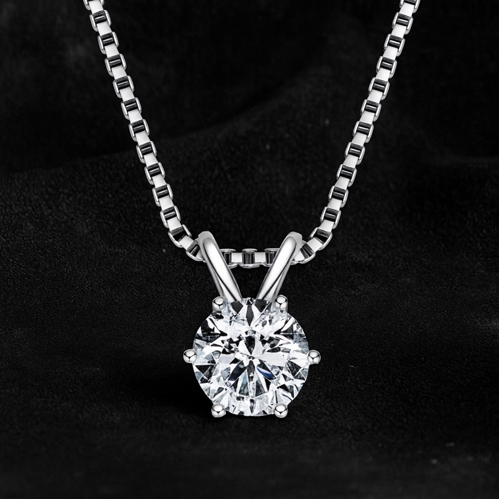 Moissanite Pendant Necklace