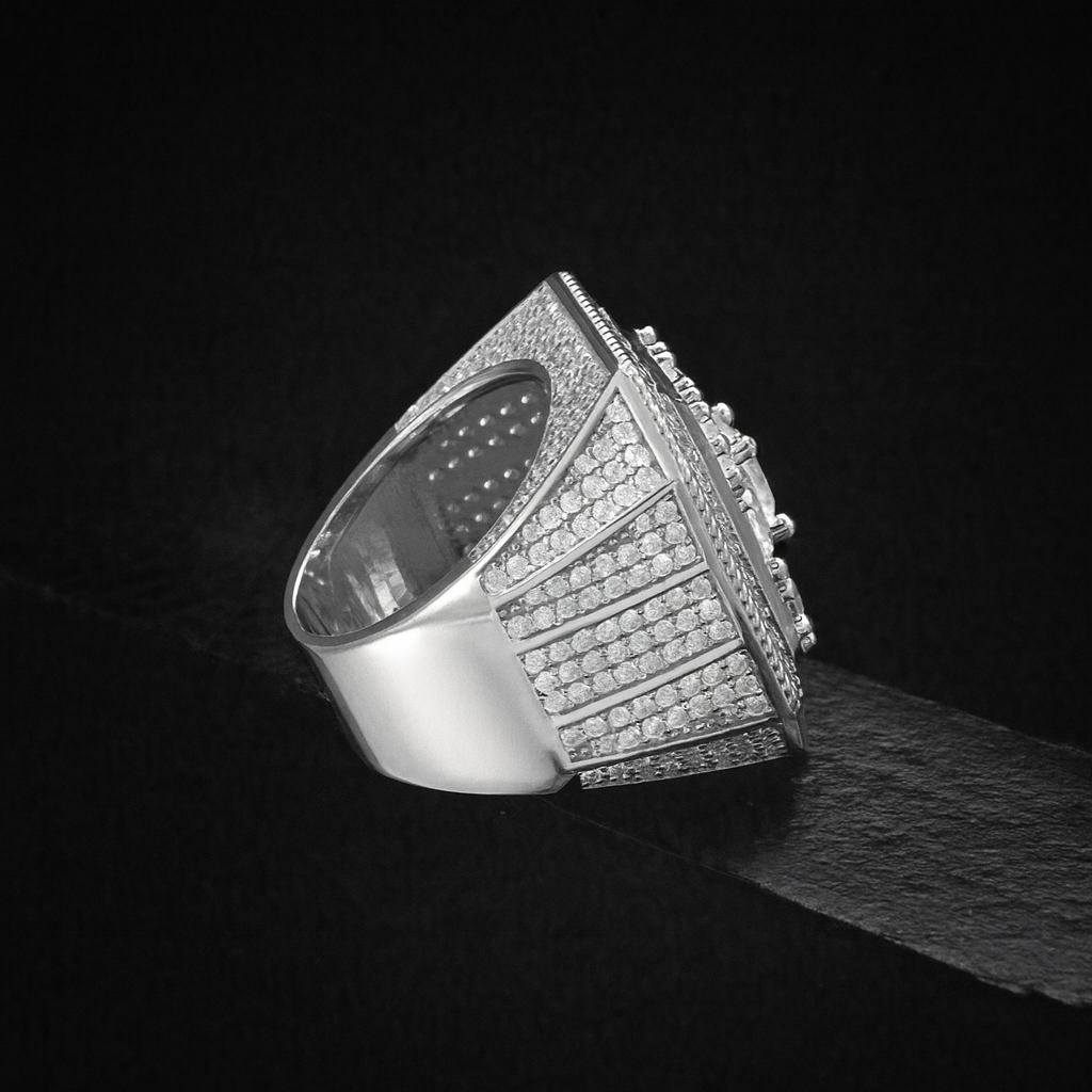 Moissanite Square Ring