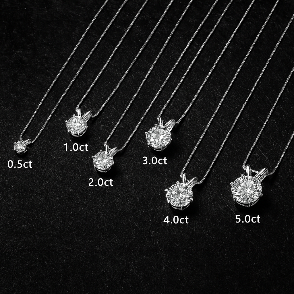 Moissanite Pendant Necklace